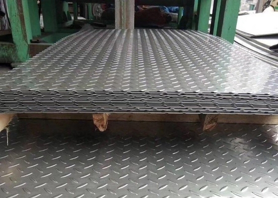 5 บาร์อลูมิเนียมแผ่นดอกยาง Diamond Stair 1mm 4x8 3003 6061