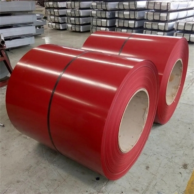 Gi Gl PPGL เคลือบสี Ral Galvalume Steel Coils 1250mm 1500mm แผ่นหลังคาโลหะ